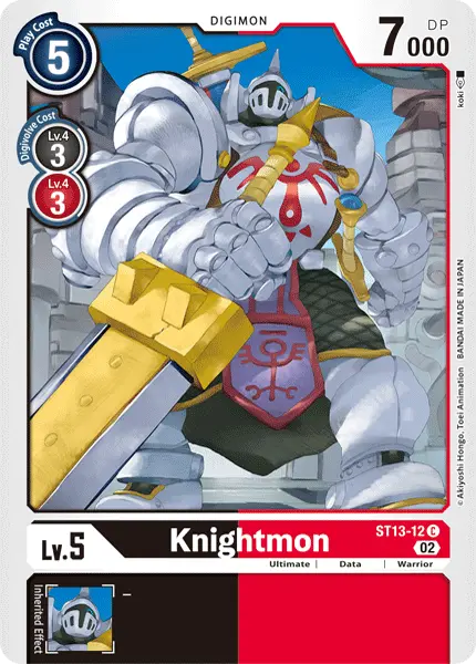 Digimon TCG Card 'ST13-012' 'Knightmon'