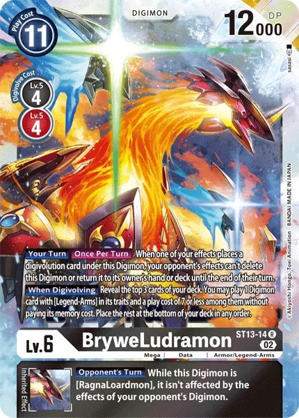 Digimon TCG Card 'ST13-014' 'BryweLudramon'