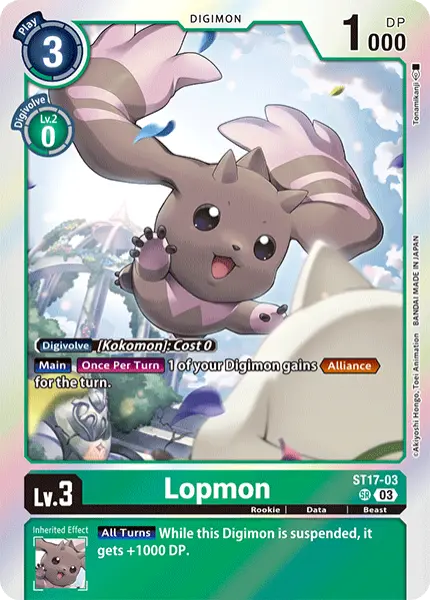 Digimon TCG Card 'ST17-003' 'Lopmon'