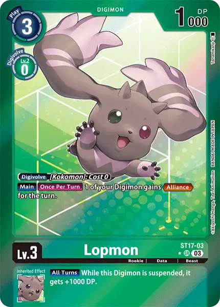 Digimon TCG Card ST17-03_P1 Lopmon