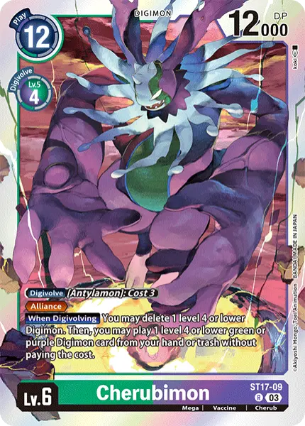 Deck Cherubimon - 5th with preview of card ST17-09