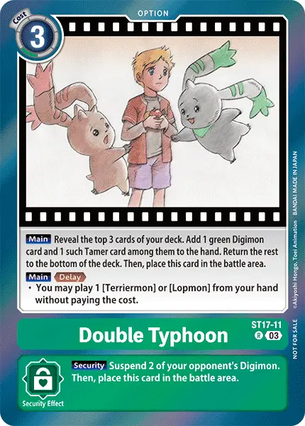 Digimon TCG Card 'ST17-011_P2' 'Double Typhoon'