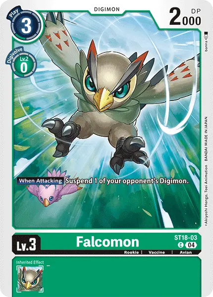 Digimon TCG Card ST18-03 Falcomon