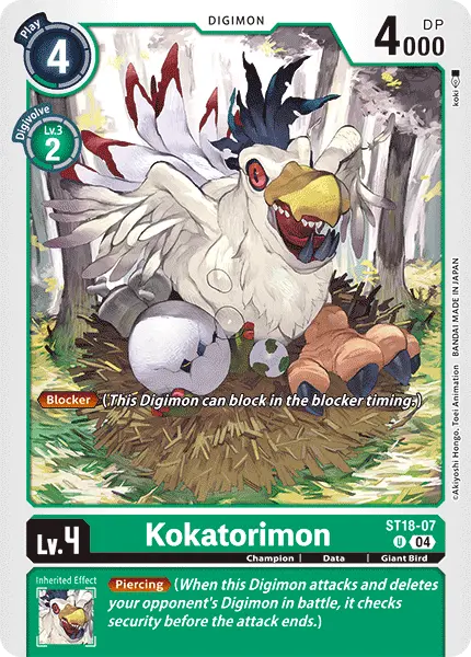 Digimon TCG Card 'ST18-007' 'Kokatorimon'