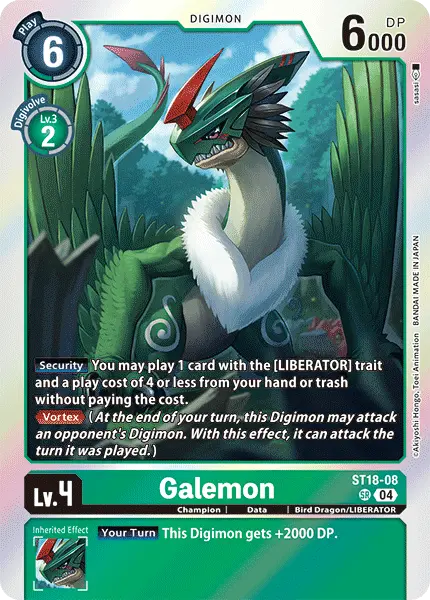 Digimon TCG Card 'ST18-008' 'Galemon'