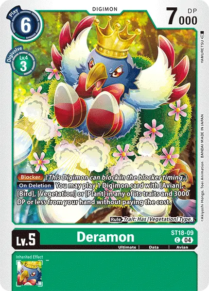 Digimon TCG Card 'ST18-009' 'Deramon'