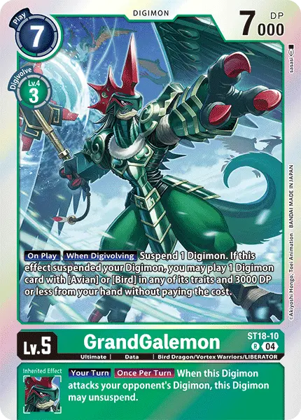 Digimon TCG Card 'ST18-010' 'GrandGalemon'