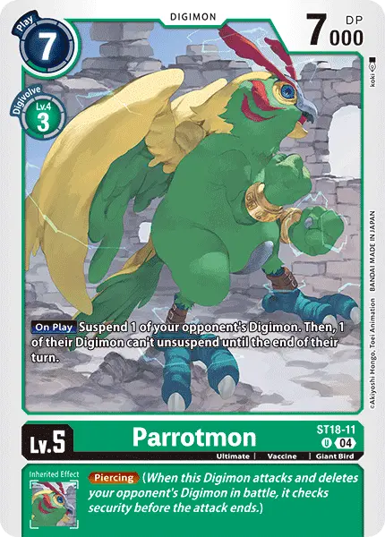 Digimon TCG Card 'ST18-011' 'Parrotmon'