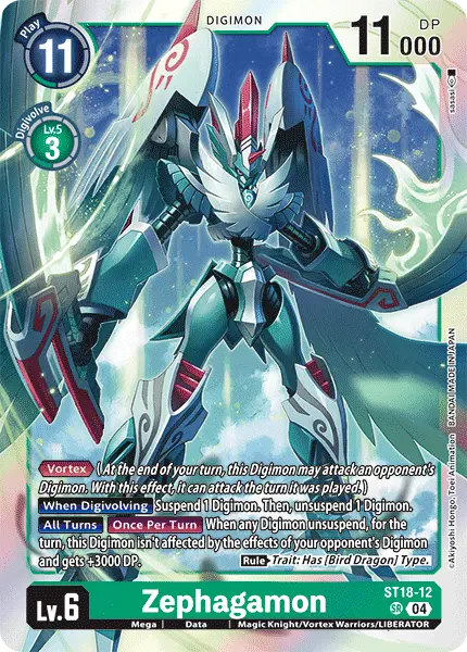 Deck Zephyrgamon - 2nd with preview of card ST18-12