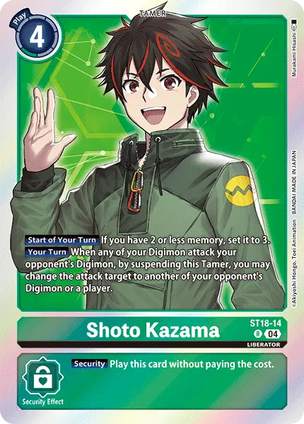 Digimon TCG Card 'ST18-014' 'Shoto Kazama'