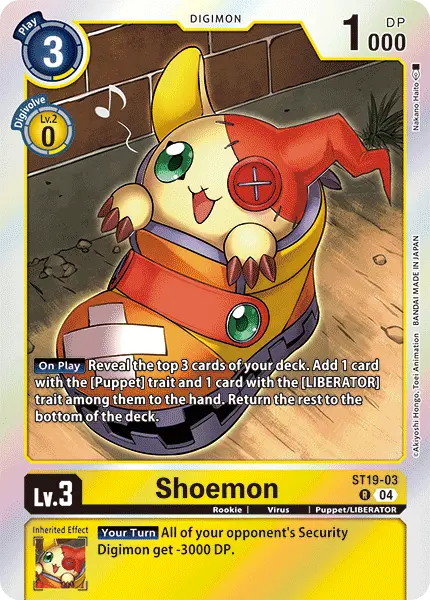 Digimon TCG Card ST19-03 Shoemon