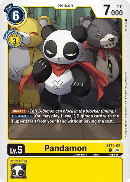 Digimon TCG Card ST19-09 Pandamon