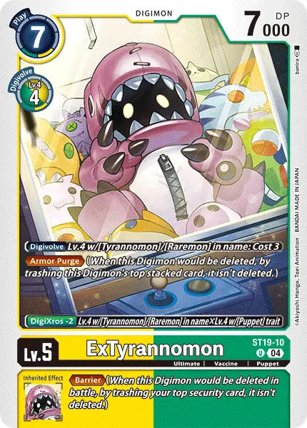 Digimon TCG Card 'ST19-010' 'ExTyrannomon'