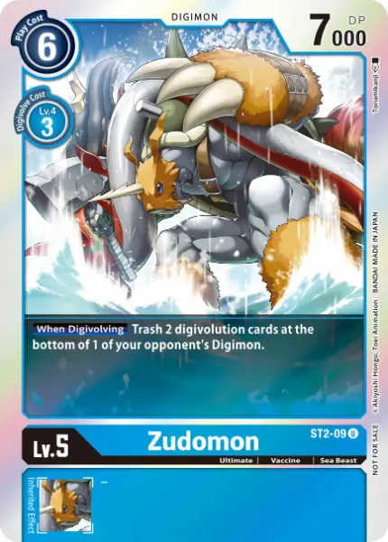 Digimon TCG Card 'ST2-009_P2' 'Zudomon'