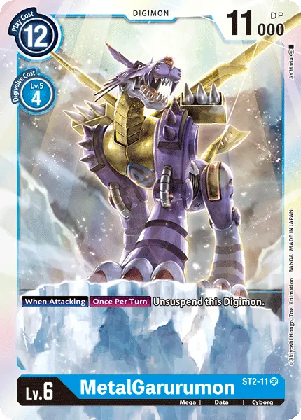 Digimon TCG Card 'ST2-011' 'MetalGarurumon'