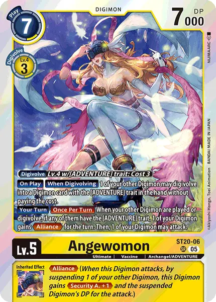 Digimon TCG Card 'ST20-006' 'Angewomon'