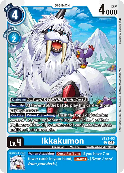 Digimon TCG Card 'ST21-003' 'Ikkakumon'