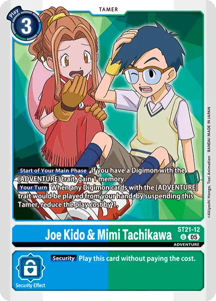 Digimon TCG Card 'ST21-012' 'Joe Kido & Mimi Tachikawa'