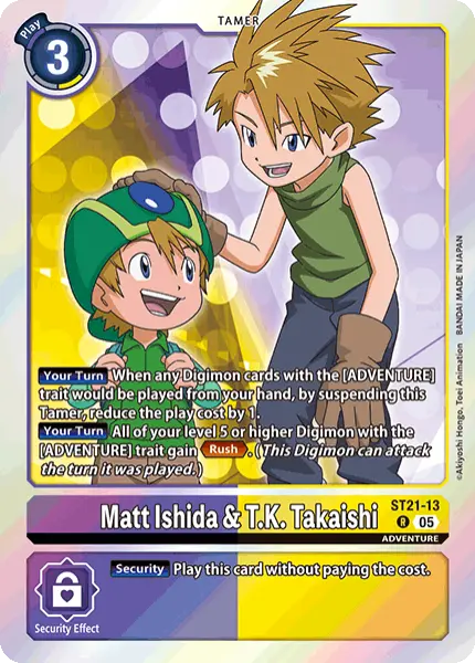 Digimon TCG Card 'ST21-013' 'Matt Ishida & T.K. Takaishi'