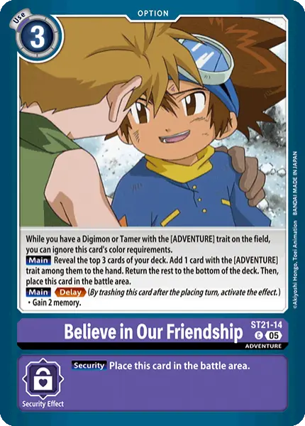 Digimon TCG Card 'ST21-014' 'Believe in Our Friendship'
