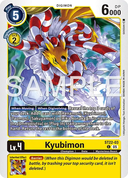 Digimon TCG Card 'ST22-003' 'Kyubimon'