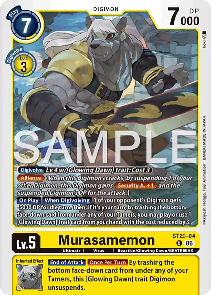 Digimon TCG Card 'ST23-004' 'Murasamemon'