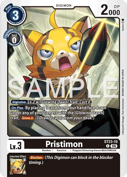 Digimon TCG Card 'ST23-010' 'Pristimon'