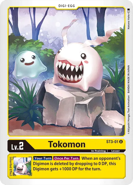 Digimon TCG Card 'ST3-001' 'Tokomon'