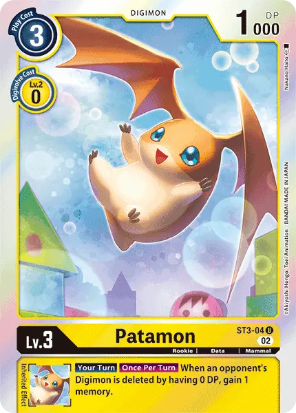 Digimon TCG Card 'ST3-004_P5' 'Patamon'