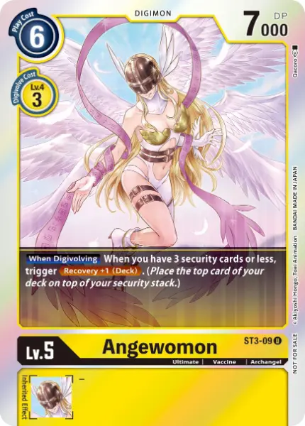 Digimon TCG Card 'ST3-009_P2' 'Angewomon'