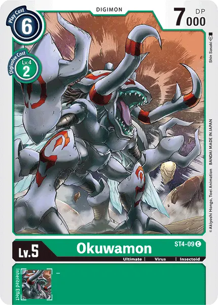 Digimon TCG Card 'ST4-009' 'Okuwamon'