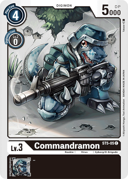 Digimon TCG Card ST5-05 Commandramon