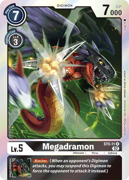 Digimon TCG Card ST5-11_P2 Megadramon