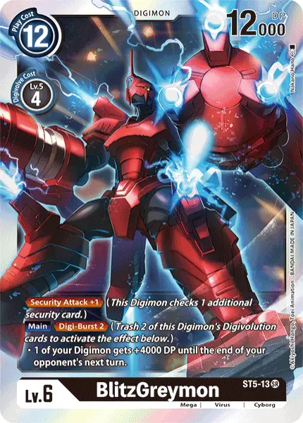 Digimon TCG Card 'ST5-013' 'BlitzGreymon'