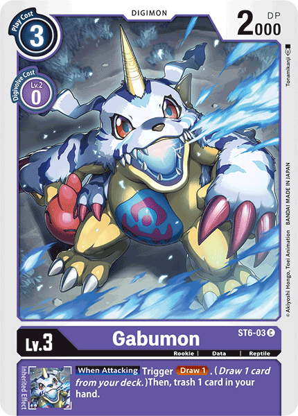 Digimon TCG Card ST6-03 Gabumon