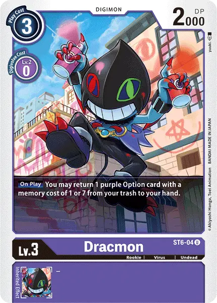 Digimon TCG Card 'ST6-004' 'Dracmon'