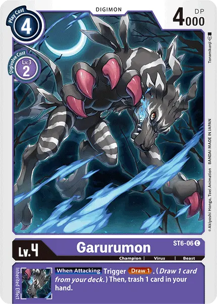 Digimon TCG Card 'ST6-006' 'Garurumon'