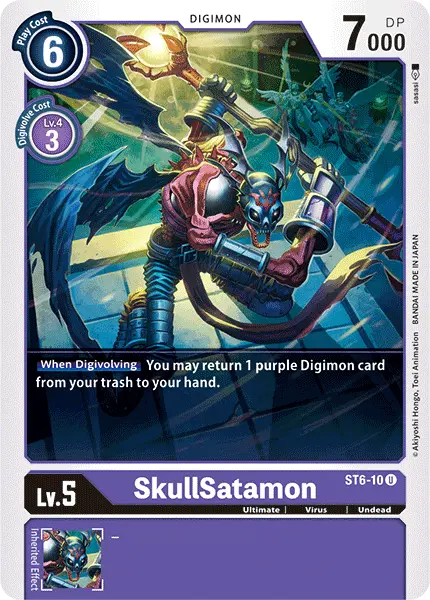 Digimon TCG Card 'ST6-010' 'SkullSatamon'
