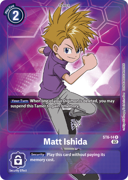 Digimon TCG Card ST6-14_P1 Matt Ishida