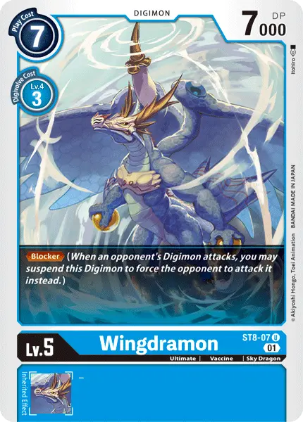 Digimon TCG Card 'ST8-007' 'Wingdramon'