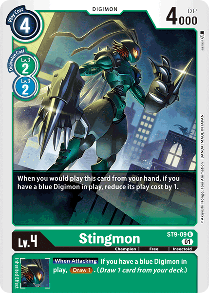 Digimon TCG Card ST9-09 Stingmon